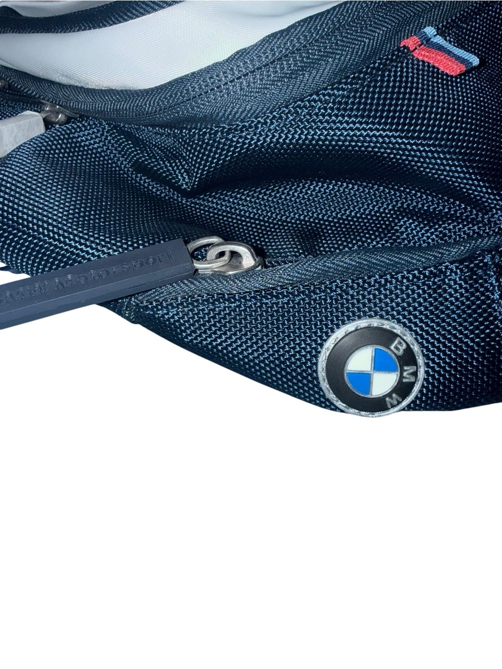 BMW Motorsport Backpack Navy & White with M Stripes NWOT - Picture 11 of 16